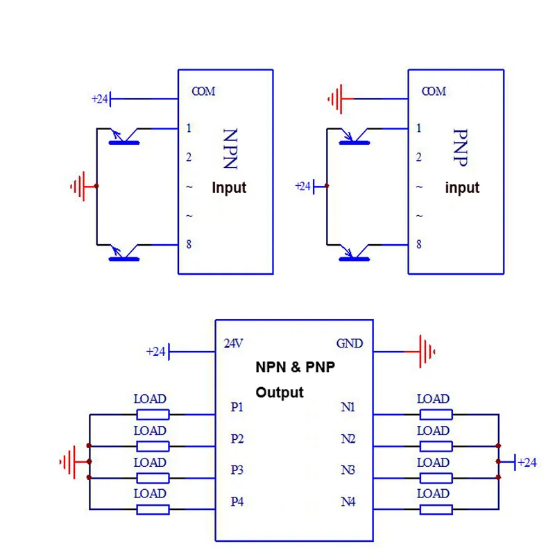 8 Way Signal converter NPN to PNP PNP to NPN284W