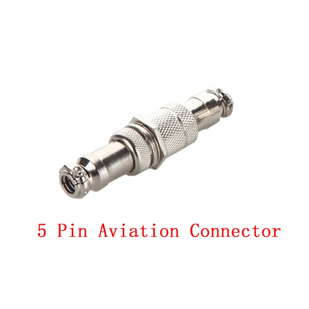 5 Sätze GX12-5 5-poliger 12-mm-Stecker-Buchse-Stoßverbindungssteckersatz GX12-Buchse/Stecker Aviation-Steckerschnittstelle