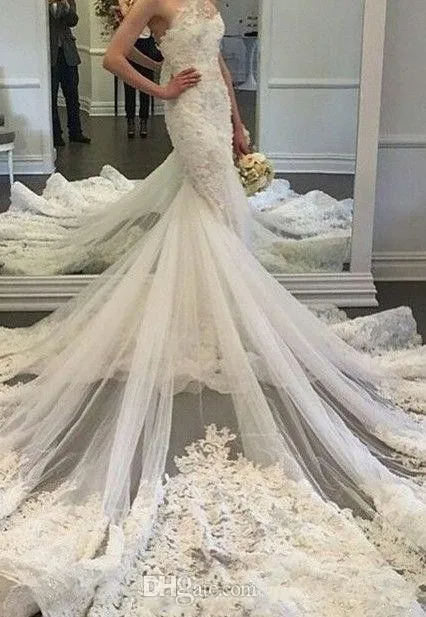 drop waist mermaid wedding dress Classic Asymmetric Pleats Mermaid Silk Wedding Dress