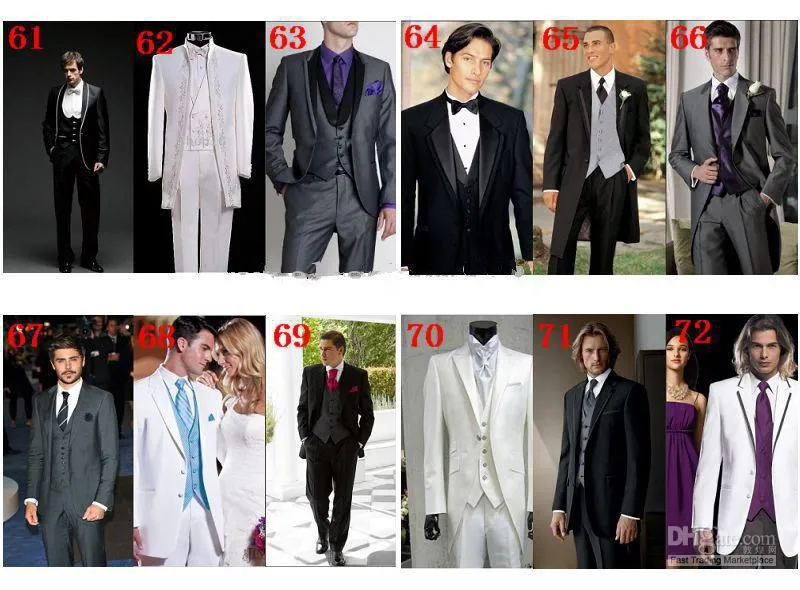 2016 Custom Design Two Buttons Red Groom Tuxedos Black Notch Lapel Groomsmen Men Wedding Suits  jacket+Pants+tie