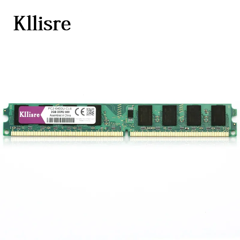 Kllisre ذاكرة DDR2 بسعة 2 جيجا بايت بسرعة 800 ميجاهرتز PC2-6400U 240PIN DIMM