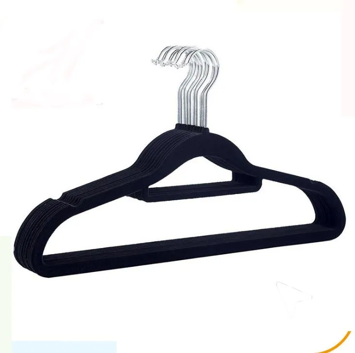 100 stks slank fluwelen hangers ruimte redden antislip pool coating velor hangers kleding opslag houder hanger antislip