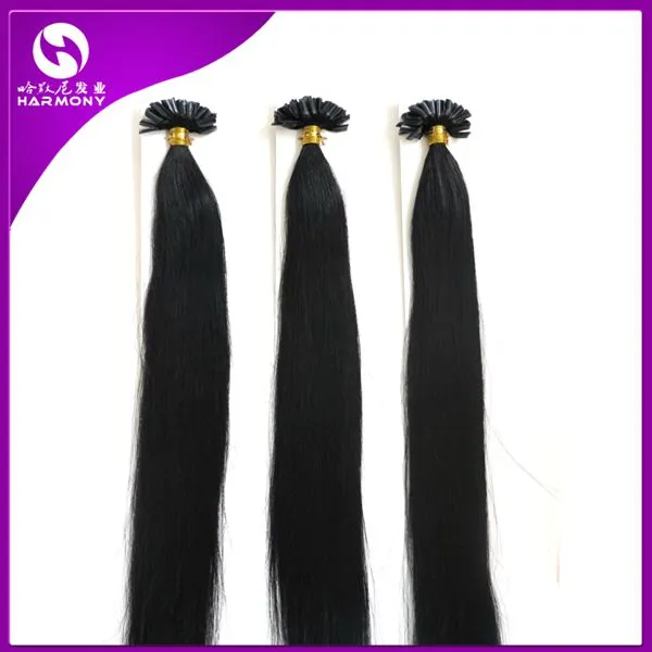 20 inch u Nail Tip Hair Extensions Braziliaanse Keratin Fusion Hair 50 Strands