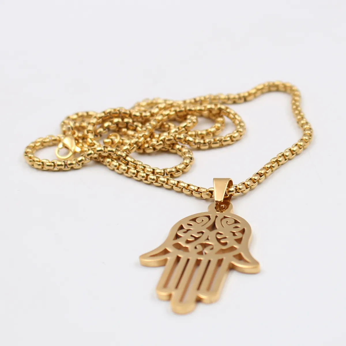 Ouro De Prata Preto Escolher Homens ICP Aço Inoxidável 316L Preto Mão De  Fátima Hamsa Pingente Com Correspondência De 3mm 24 Polegadas Caixa De  Cadeia Rolo De $40,84 | DHgate, image size:1200x1200