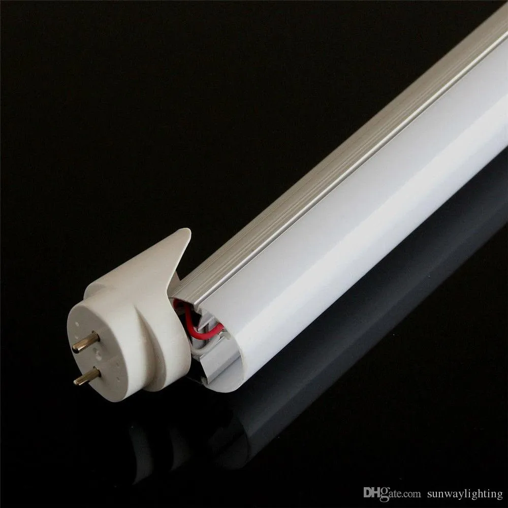 T8 4ft G13 led tube lumière 8ft simple broche led tube lumières FA8 led ampoules fluorescentes 22w 45w ac85-265v