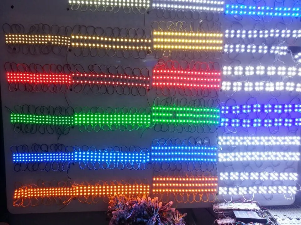 500X Bakgrundsbelysning LED-modul för Billboard LED-lampa Ljus 5050 SMD 6 LED-lampor 120 Lumen Grön / Röd / Blå / Varm / Vit Vattentät IP65 DC 12V av DHL