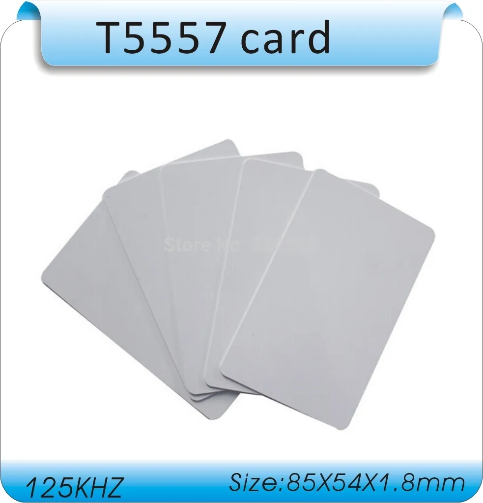 Карта t5557 iso 125khz перезаписываемая электронная карта rfid 125кгц тонкая