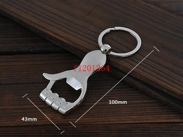 600pcs/lot Free Shipping Thumb Up Hand Beer Bottle Opener Keychain Key Ring For Wedding Gift Favors