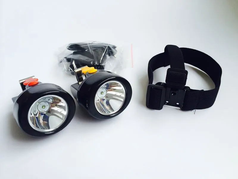 40 Pieces/Lot LED Mining Headlamp Portable KL3LM Outdoor Wireless Cordless Hunting Camping Lamp Miner Cap Light