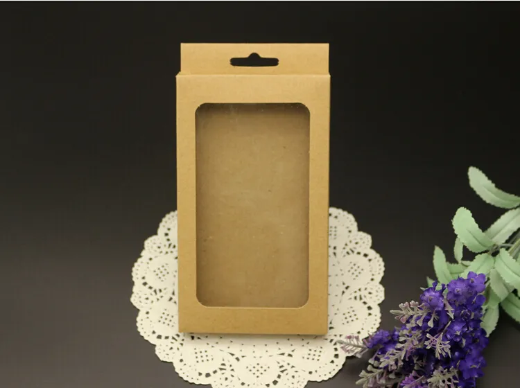 ترويج حزمة البيع بالتجزئة الفارغة Kraft Paper مع عبوة صينية داخلية لـ iPhone 6 Samsung Galaxy S4 S5 الهاتف المحمول Hard Chement C1891792