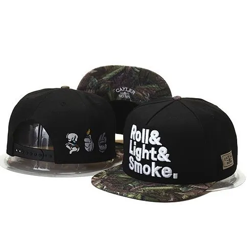 شحن مجاني بواسطة DHL أو EMS جديد تصميم القبعات Snapback Cap Cayler Snesbacks