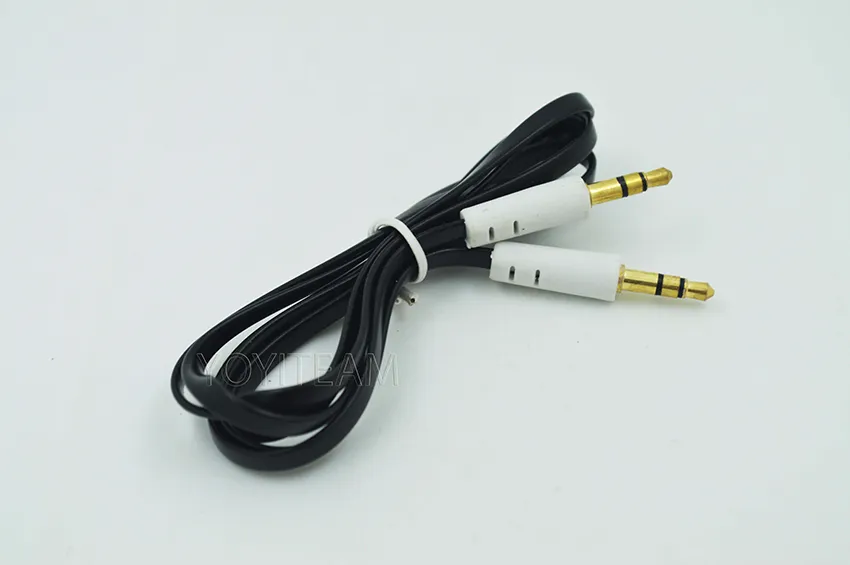 35mm aux flat cable audio cable with pvc bowl case for speaker device connect mobile 1 meter colorful8863568