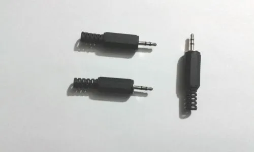 50pcs 2.5mm Stéréo Mâle Plug Jack Audio Adaptateur De Soudure DIY