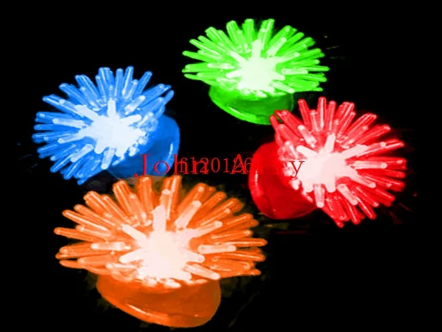 Soft Jelly Glowing In The Dark LED Glow Finger Rings Light For Wedding Birthday Party Favor