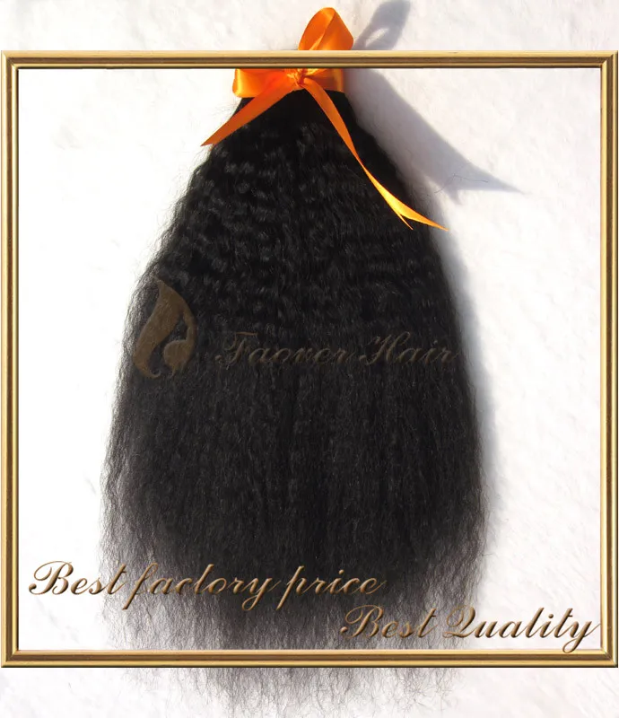 7A grade 8-28inch kinky straight hair weft coarse yaki italian yaki natural color peruvian virgin human hair weaves