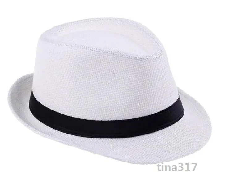 Moda Panama Cappelli di paglia Soft Uomo Donna cappelli da sole Berretti a tesa avara i Scegli 10 pz / lotto Cappelli a tesa avara 0350