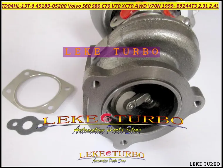 TD04HL 49189-05202 49189-05210 49189-05212 49189-05200 Turbo Turbocharger för Volvo S60 S80 C70 V70 XC70 AWD V70N B5244T3 2,3L 2,4L 240HP