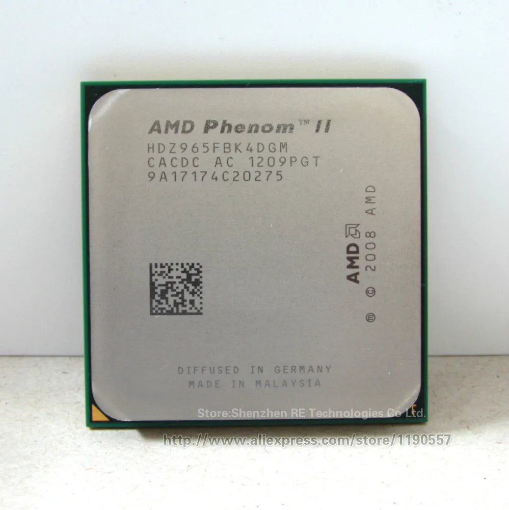 AMD Phenom II X4 965 Processor (3.4GHz / 6MB L3 Cache / Socket AM3) Quad-Core Spridda bitar CPU