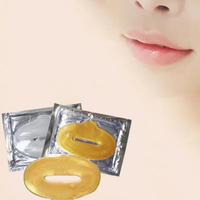 NUEVO NUEVO ORO en polvo Gel Collagen Máscara de labios Masks Patch Patch