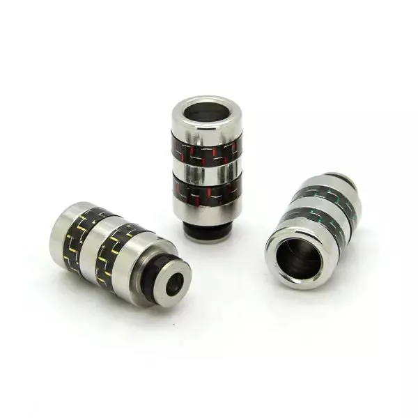 Kolfiber akryl eller SS rostfritt stål 510 dropptips munstycke bred borrning dropptips färgglad droppspets passar rda rba rta atomizer