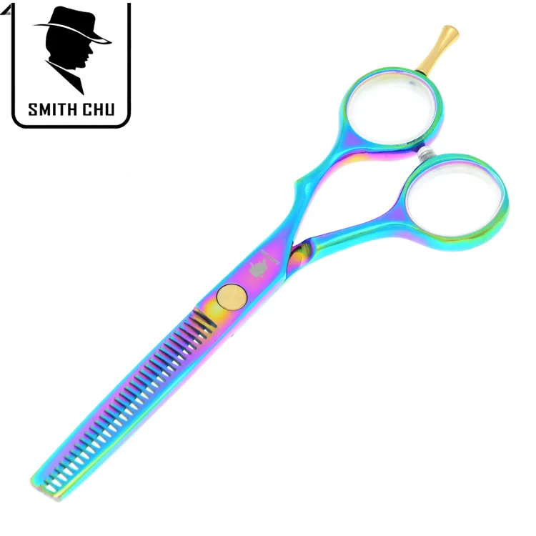 5.5 pollici smith chu nuovo acciaio inossidabile capelli forbici capelli assottigliamento forbici barbiere forbici barbiere strumenti lo styling spedizione gratuita, lzs0032