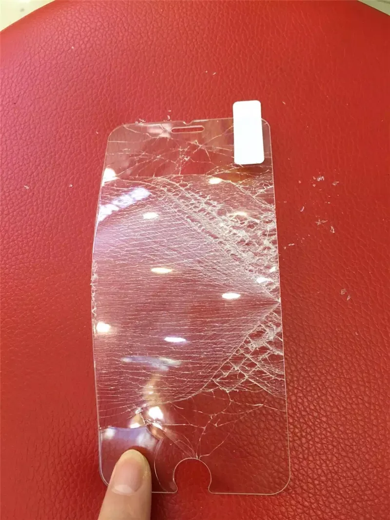 Para iphone 6 6 s plus protetor de tela de vidro temperado anti-impressão digital melhor 0.3mm 2.5d para iphone6 ​​samsung galaxy s5 s6 nota 4 5 pacote de papel