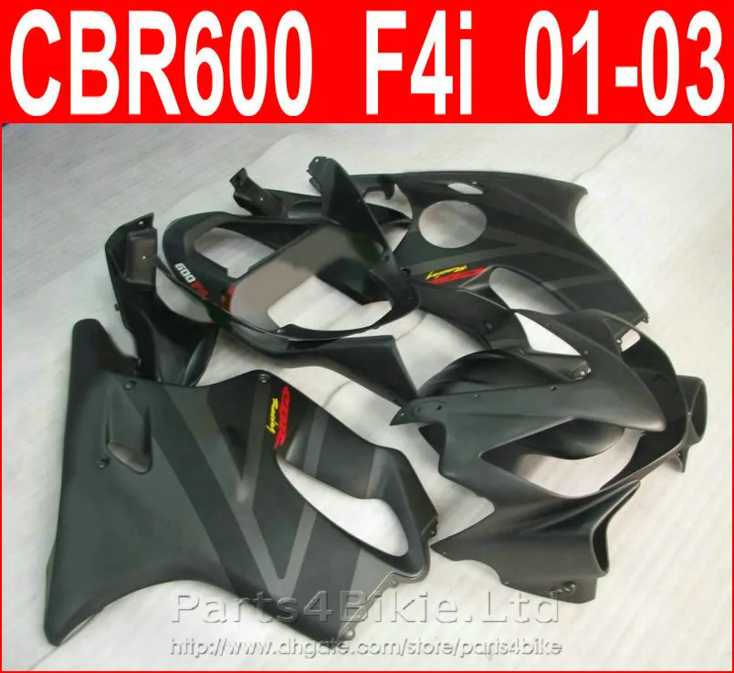 Wysokiej klasy Matowy Czarny motocykl naprawy części do Honda Coring Kit CBR600 F4I 2001 2002 2003 CBR F4I CBR600F4 Fairings RXPX