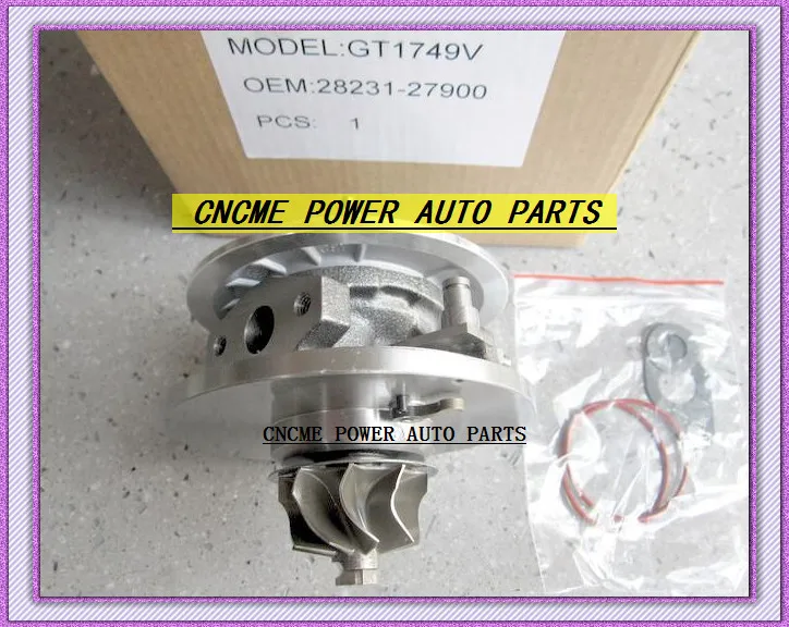 Turbo Cartridge Chra GT1749V 729041 729041-5009S 28231-27900 Turbosprężarka do Hyundai Santa Fe 2003-05 Trajet 2002-08 D4EA-V 16V 2.0L 125HP