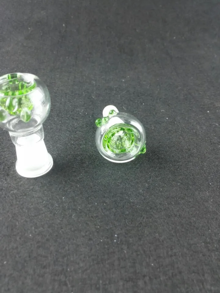 pas cher femelle Joint vert couleur Bol En Verre Bong En Verre Bols Pour Conduites D'eau En Verre Bongs En Verre livraison gratuite