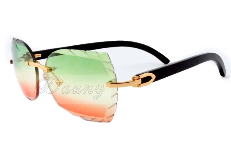 2019 nouvelles lunettes de soleil à lentille de gravure de mode 8300817 privatecustom peut nommer sur la lentille des lunettes de soleil en corne noire naturelle de haute qualité7368395