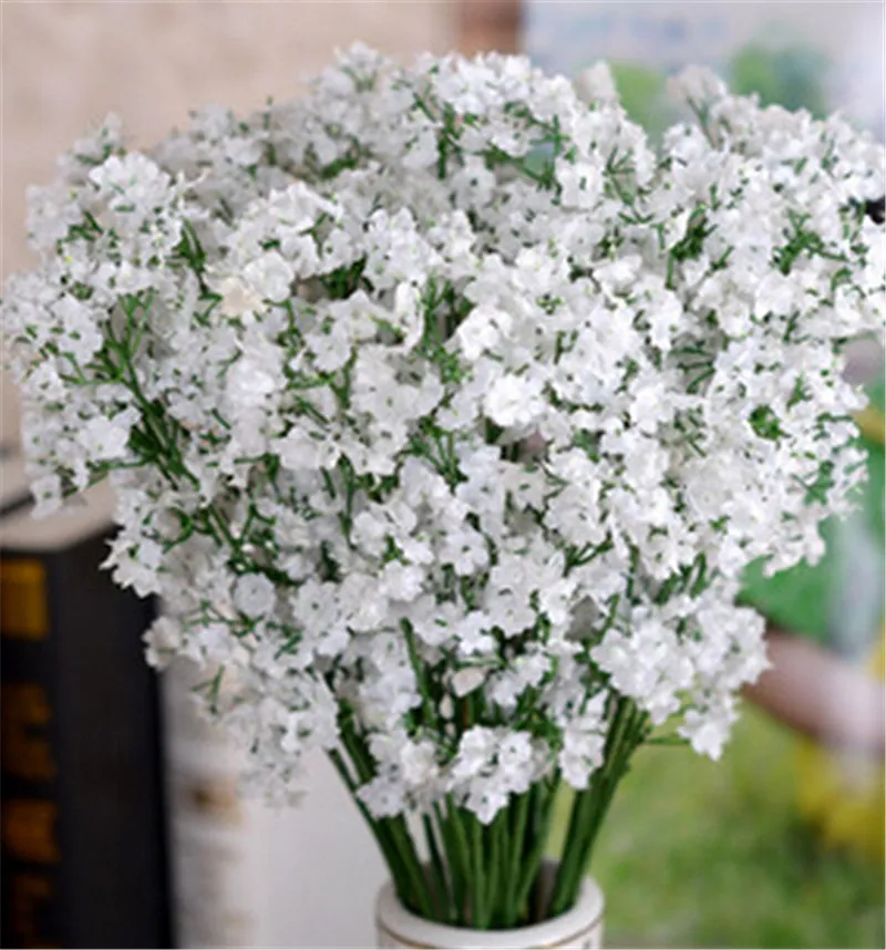 Gypsophila Baby's Breath Artificial Fake Seda Flores Planta Hogar Decoración de la boda