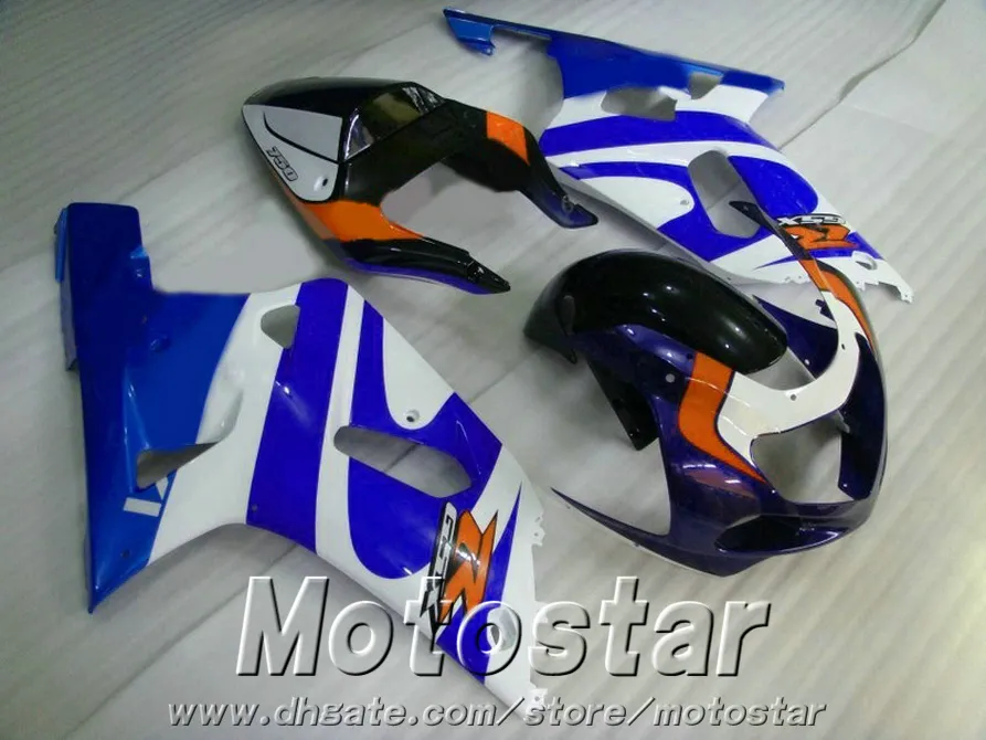 7 Gåvor Fairings Set för Suzuki GSXR600 GSXR750 2001-2003 K1 01 02 03 GSX-R 600 750 Blue White Black ABS Fairing Kit SK95