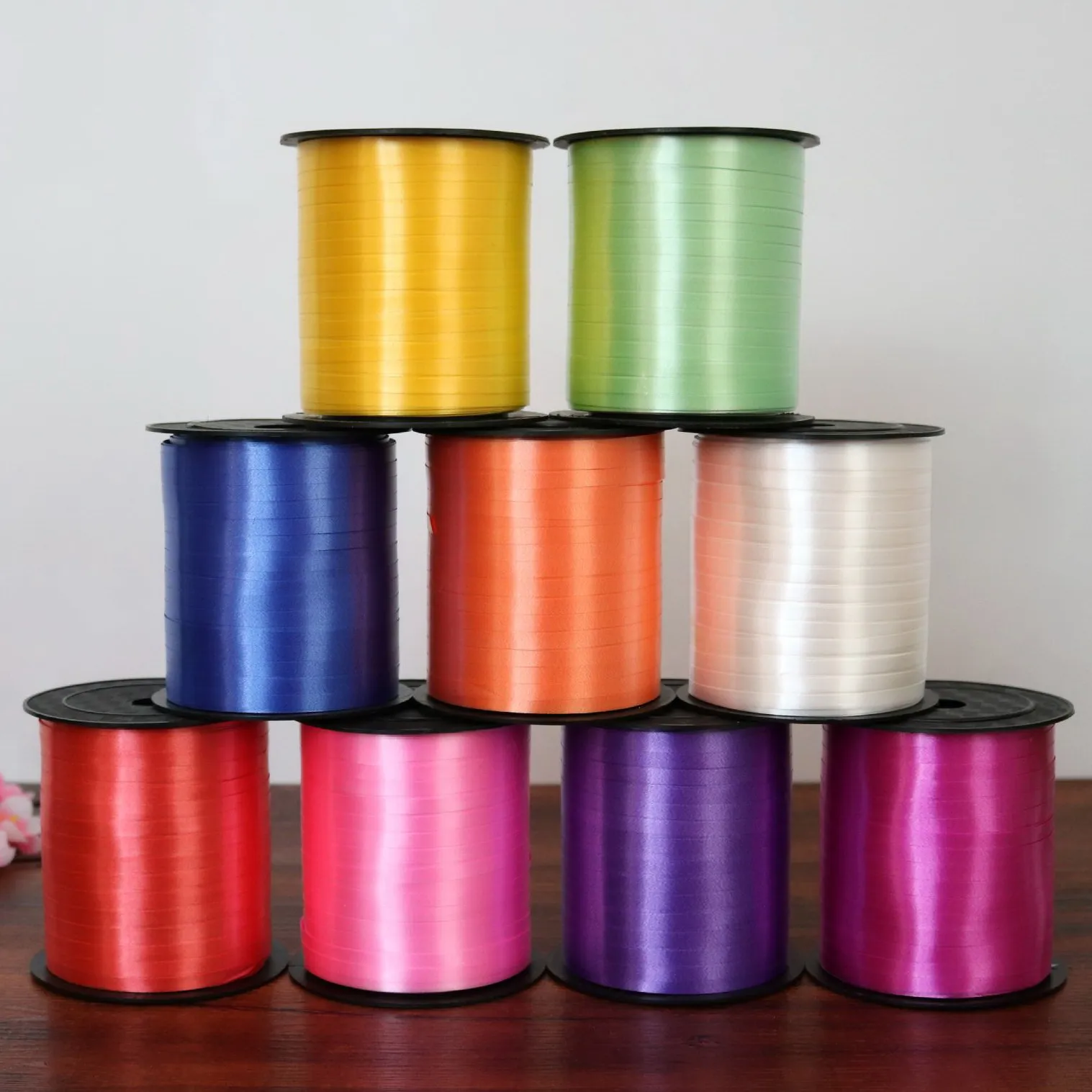 5 мм свадебные украшения шар пластиковый упаковочный канат красочный торт ленты подарочная упаковка веревка 220 м / шт.