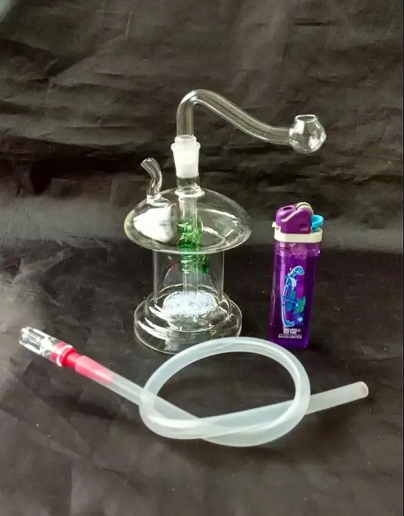 Frete grátis por atacado ----- 2016 novo cogumelo Hookah forma de vidro / vidro bong, cor de entrega aleatória, dando conjunto completo de acessórios, local