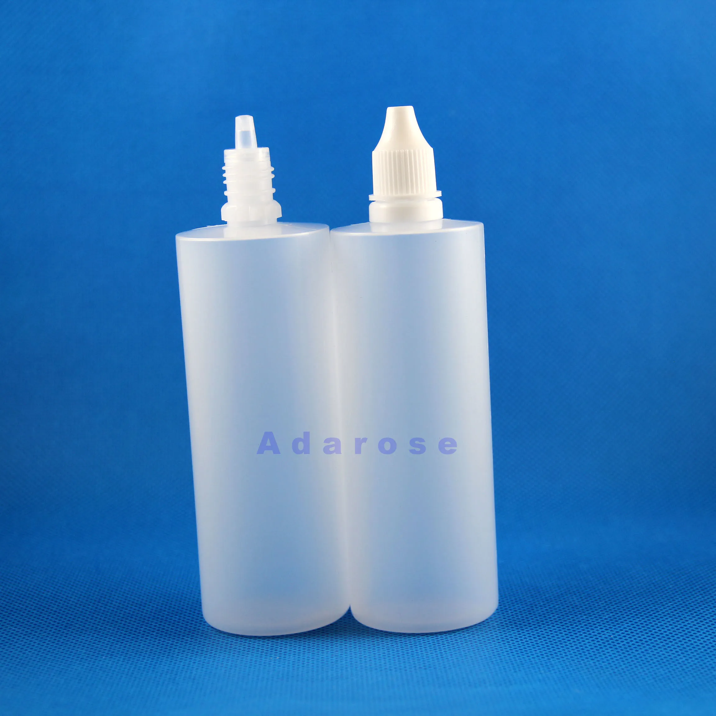 120 ML 100PCS/Lot Plastic Dropper Bottles Tamper Proof Thief Safe Caps Squeezable Juice bottles with fat nipples