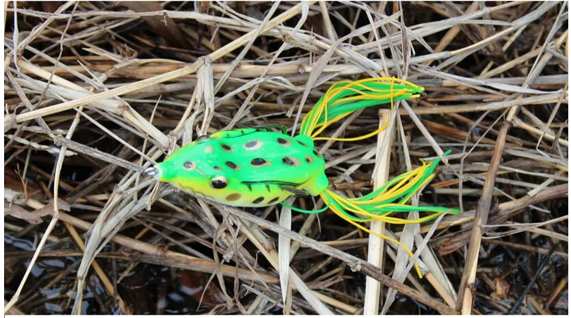 Fiske Lure Bait Bionic Frog Hook Soft Baits