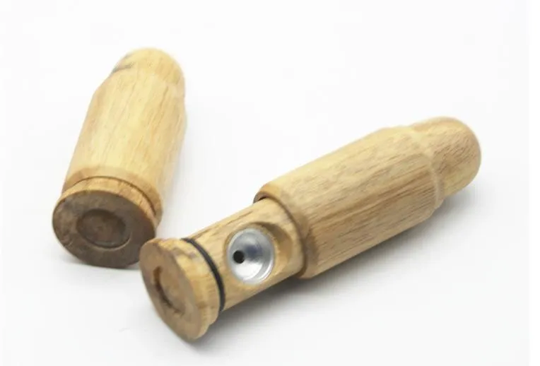 2017 Nouvelle forme de balle portable rétractable Pipe de fumage en bois