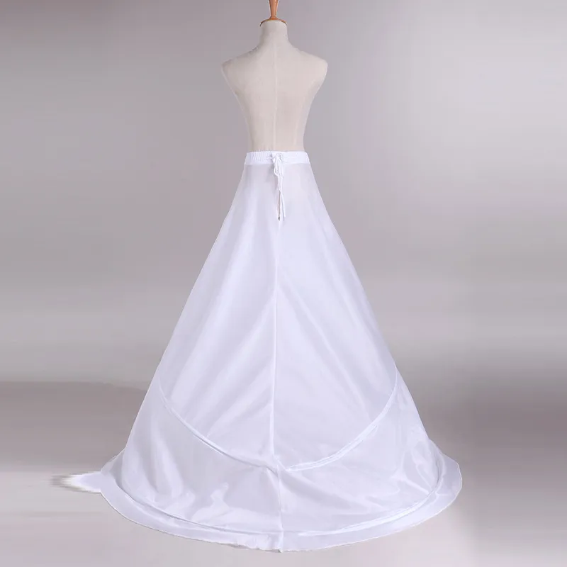 Hoop nupcial petticoat sereia casamento crinoline saias cintura elástica desliza para vestidos de noiva agitação por baixo trem varredura8791847