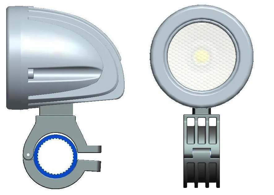 Ücretsiz kargo 2 Inç 12 V / 24 V 800LM 10 W Su Geçirmez LED İş Işık Sürüş Sis Lambası için Araba / Motosiklet / Tekne