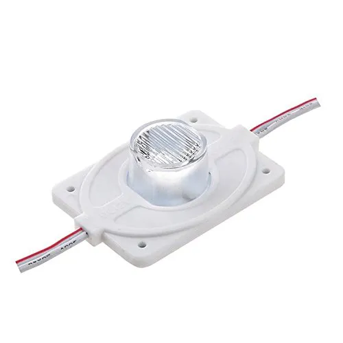 Módulo LED impermeable de alta potencia 100pcs DC12V 3W con inyección (1 LED, blanco, 3 W) para alto brillo Lightbox