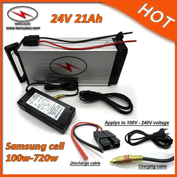 Customized Capacity 7S7P 24V Lithium Battery Pack Rear Rack Type 24V  Electric Bike Battery 21Ah With Samsung Cell For 700W Motor From  Liuzedongaaaa, $353.03