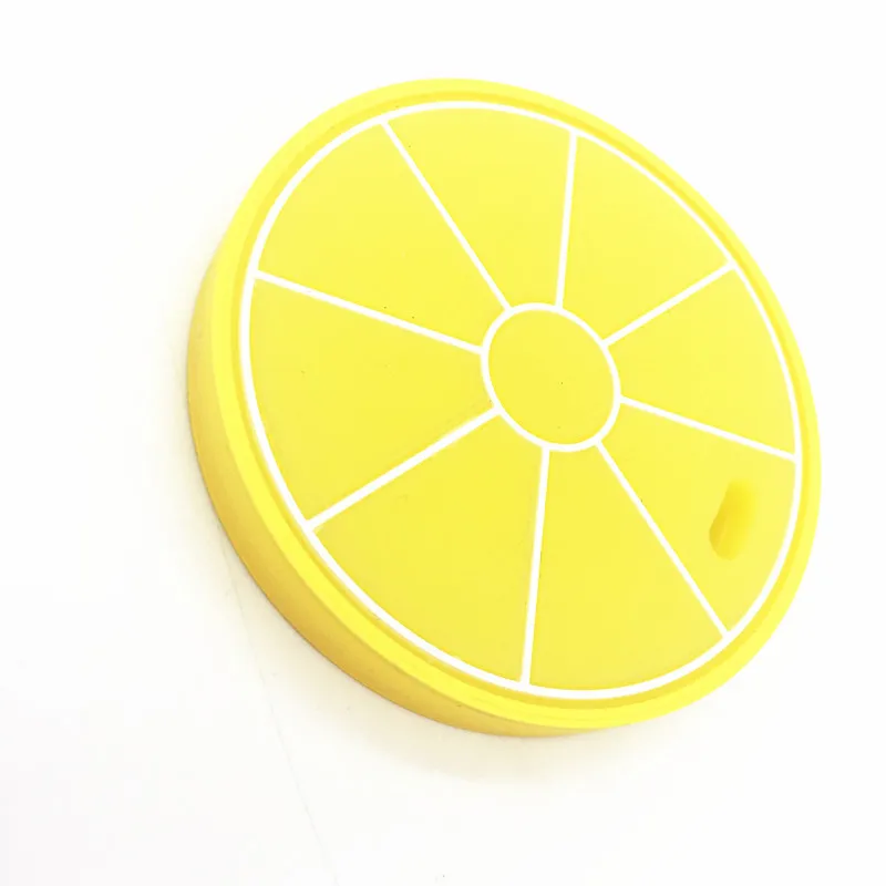 Fatia de limão Pingente de Silicone Teether Colar BPA Livre de Silicone Amarelo Fatia de Frutas Colar de Pingente de Limão Fresco para a Mãe de Usar Bebê Chew