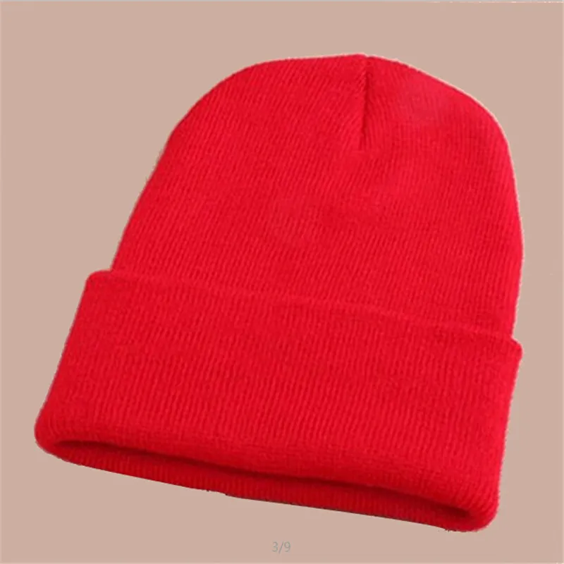 Vendita calda all'ingrosso-libera di trasporto 2015 cappelli invernali caldi delle donne al neon lavorate a maglia delle ragazze del berretto di autunno delle donne casuali unisex