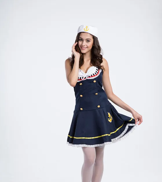 Avrupa Ve Amerikan Bayanlar Fantezi Denizciler Kostüm Donanma Cosplay Kostüm Üniformaları Günaha Donanma Sailor Elbise Seksi Hizmet Giyim