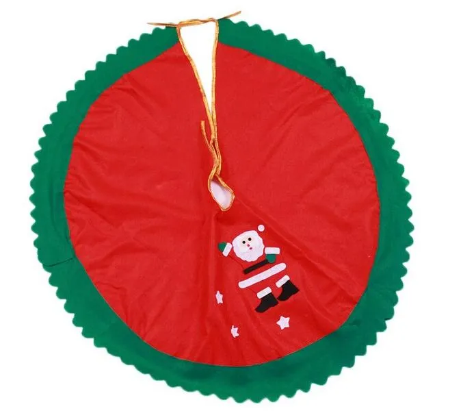 120pcs / mycket 90cm Santa Claus Tree kjol julgran kjol träd dekoration julförsörjning dekoration