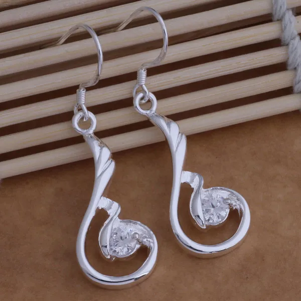 Fashion Jewelry Manufacturer a Elegant earrings 925 sterling silver jewelry factory price Fashion Shine Earrings AE010