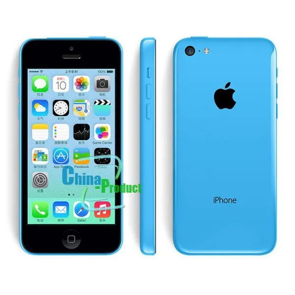 Original Unlocked iPhone 5C 휴대폰 8GB 16GB 32GB 듀얼 코어 WCDMA + 와이파이 + GPS 8MP 카메라 4.0 