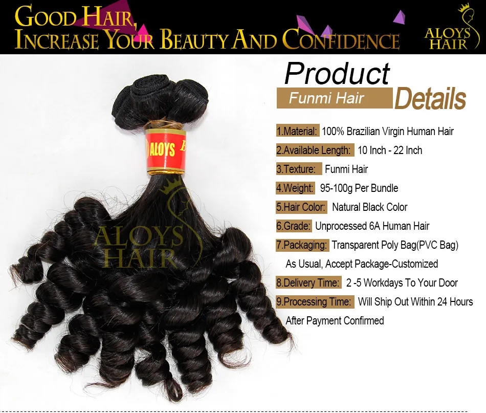 Double Drawn Aunty Funmi Virgin Hair Bouncy Romance Egg Spring Curls Grado 7A Sin procesar Brasileño Suelto Rizado Tejido de cabello humano 3/4 Bundles