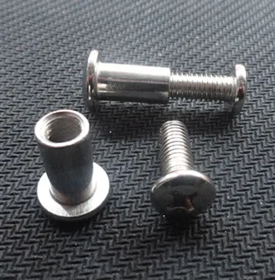 Rivet Hexagon Socket Head Cap Skruv Aluminium Barrel Nut M6 Möbler Hårdvara Paket med 10