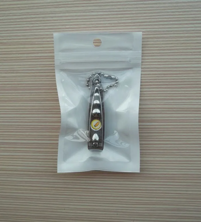 Packaging Bag Poly Bag White Self Seal Zipper Plastic Retail For Gifts Car Charger Usb Cable 10 * Hang Hole